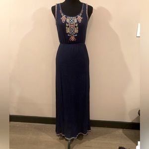 Flowy dark blue dress